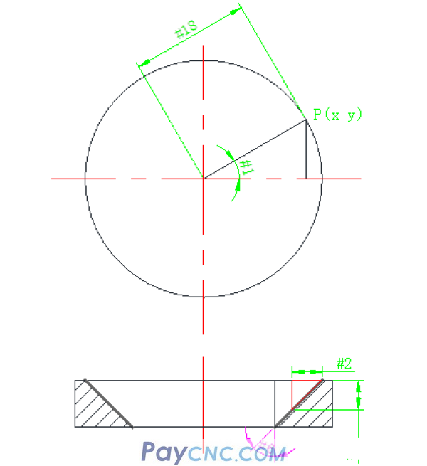 Spiral interpolation milling taper hole